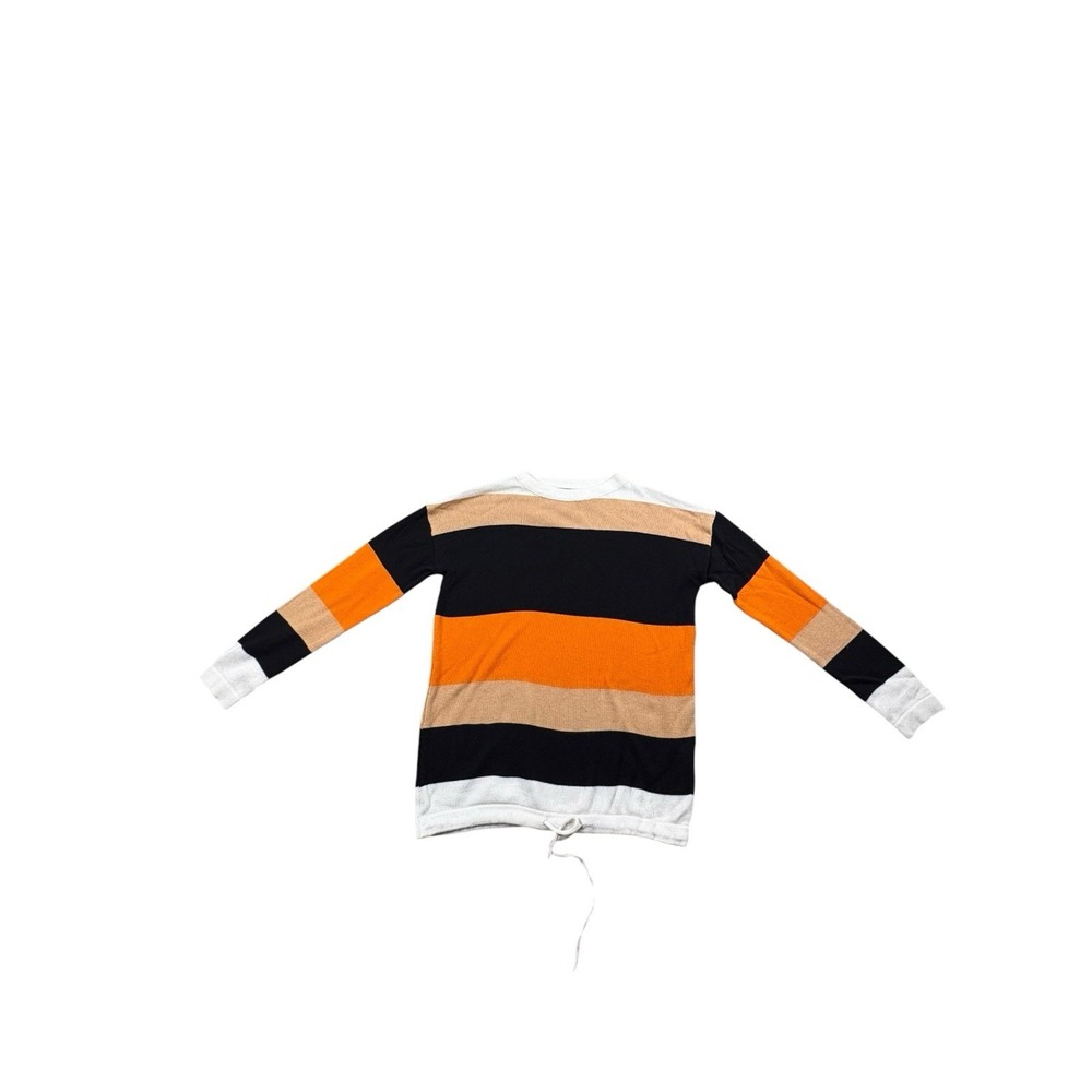 Dokotoo Color Block Knit Sweater Drawstring Hem Women's Size S